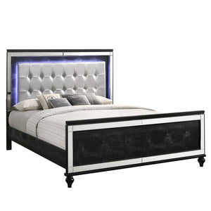 New Classic Furniture Valentino King Bed - Black BA9698B-110-FULL-BED