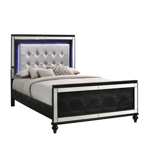 New Classic Furniture Valentino Full Bed - Black BA9698B-410-FULL-BED