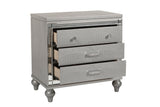 New Classic Furniture Valentino Nightstand Silver BA9698S-040