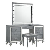 Valentino Vanity Table Silver - Table only