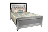 New Classic Furniture Valentino King Bed - Silver BA9698S-110-FULL-BED