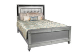 New Classic Furniture Valentino Queen Bed - Silver BA9698S-310-FULL-BED