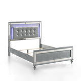 New Classic Furniture Valentino Full Bed - Silver BA9698S-410-FULL-BED