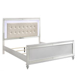 New Classic Furniture Valentino Queen Bed - White BA9698W-310-FULL-BED