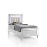 Valentino Twin Bed - White