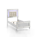 New Classic Furniture Valentino Twin Bed - White BA9698W-510-FULL-BED