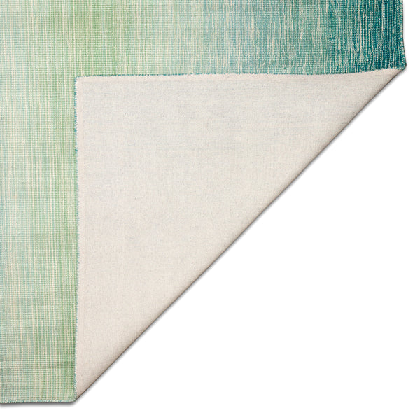Trans-Ocean Liora Manne Aruba Ombre Casual Indoor Hand Loomed 100% Wool Rug Aqua 8'3" x 11'6"