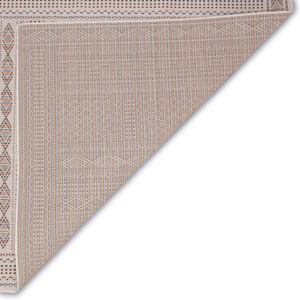 Trans-Ocean Liora Manne Avena Panel Stripe Casual Indoor/Outdoor Power Loomed 91% Polypropylene/9% Polyester Rug Ivory 7'10" x 9'10"