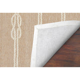 Trans-Ocean Liora Manne Capri Ropes Casual Indoor/Outdoor Hand Tufted 80% Polyester/20% Acrylic Rug Neutral 7'6" x 9'6"