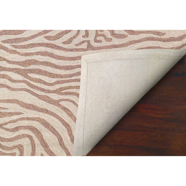 Trans-Ocean Liora Manne Ravella Zebra Casual Indoor/Outdoor Hand Tufted 70% Polypropylene/30%Acrylic Rug Brown 8'3" x 11'6"