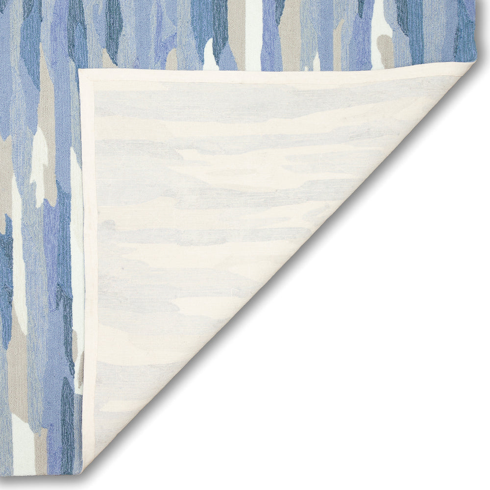 Trans-Ocean Liora Manne Capri Cloud Casual Indoor/Outdoor Hand Tufted 80% Polyester/20% Acrylic Rug Soft Blue 7'6" x 9'6"