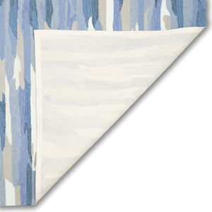 Trans-Ocean Liora Manne Capri Cloud Casual Indoor/Outdoor Hand Tufted 80% Polyester/20% Acrylic Rug Soft Blue 7'6" x 9'6"