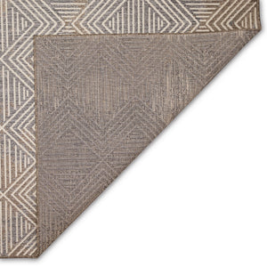 Trans-Ocean Liora Manne Cove Diamonds Casual Indoor/Outdoor Power Loomed 100% Polypropylene Rug Grey 7'10" x 9'10"