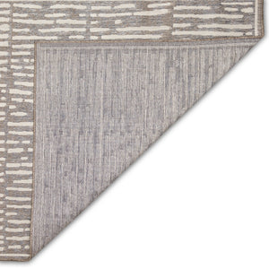 Trans-Ocean Liora Manne Cove Bamboo Casual Indoor/Outdoor Power Loomed 100% Polypropylene Rug Grey 7'10" x 9'10"