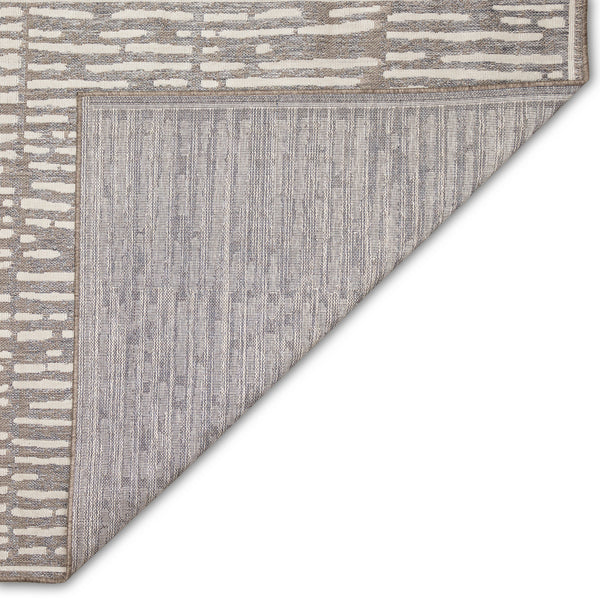 Trans-Ocean Liora Manne Cove Bamboo Casual Indoor/Outdoor Power Loomed 100% Polypropylene Rug Grey 7'10" x 9'10"