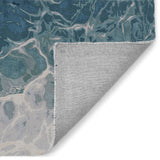 Trans-Ocean Liora Manne Corsica Water Contemporary Indoor Hand Tufted 100% Wool Rug Blue 8'3" x 11'6"