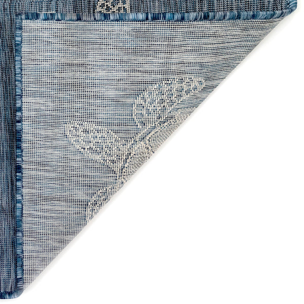 Trans-Ocean Liora Manne Carmel Seaturtles Casual Indoor/Outdoor Power Loomed 87% Polypropylene/13% Polyester Rug Navy 7'10" x 9'10"