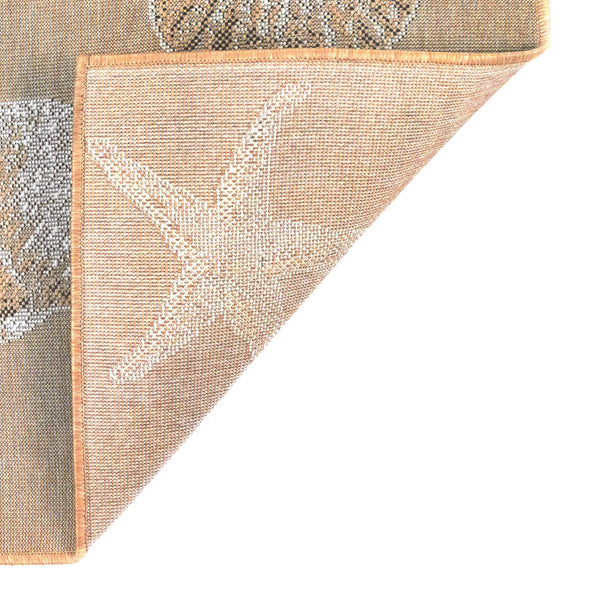 Trans-Ocean Liora Manne Carmel Shells Casual Indoor/Outdoor Power Loomed 87% Polypropylene/13% Polyester Rug Sand 7'10" x 9'10"