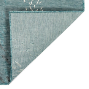 Trans-Ocean Liora Manne Carmel School Of Fish Casual Indoor/Outdoor Power Loomed 87% Polypropylene/13% Polyester Rug Aqua 7'10" x 9'10"
