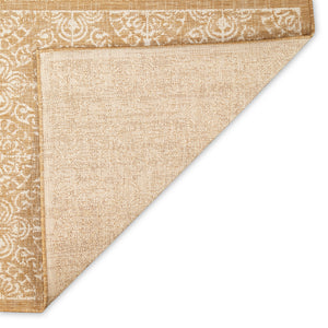 Trans-Ocean Liora Manne Carmel Antique Tile Casual Indoor/Outdoor Power Loomed 87% Polypropylene/13% Polyester Rug Sand 7'10" x 9'10"