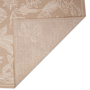 Trans-Ocean Liora Manne Carmel Collage Casual Indoor/Outdoor Power Loomed 87% Polypropylene/13% Polyester Rug Sand 7'10" x 9'10"