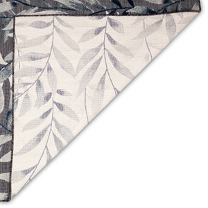 Trans-Ocean Liora Manne Canyon Vines Casual Indoor/Outdoor Power Loomed 87% Polypropylene/13% Polyester Rug Charcoal 7'8" x 9'10"