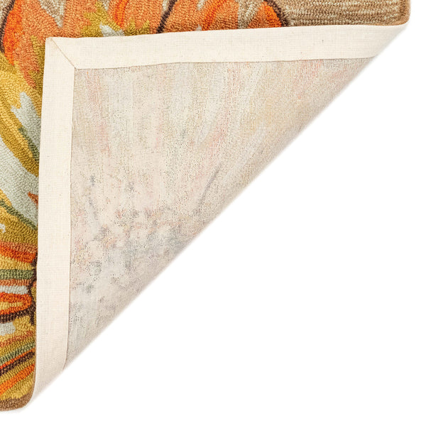 Trans-Ocean Liora Manne Frontporch Sunflower Novelty Indoor/Outdoor Hand Tufted 80% Polyester/20% Acrylic Rug Yellow 5' Round