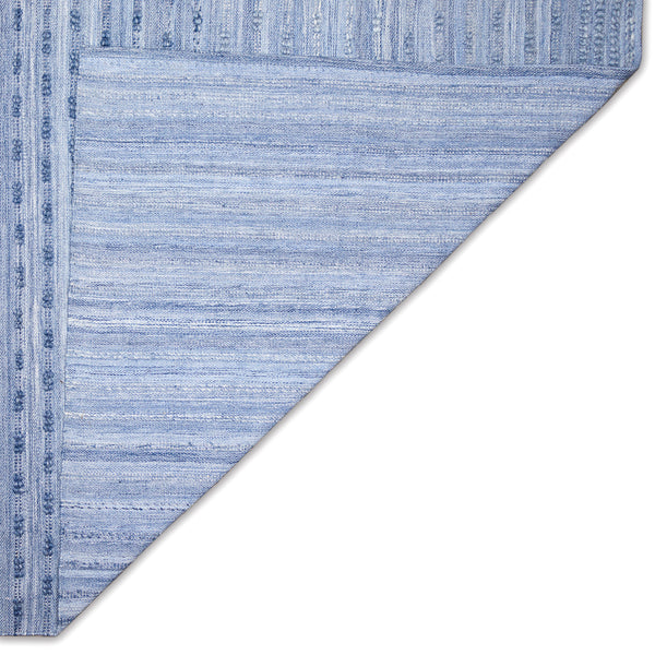 Trans-Ocean Liora Manne Hudson Bubble Stripe Casual Indoor/Outdoor Hand Woven 100% Solution Dyed Polyester Rug Blue 8'3" x 11'6"