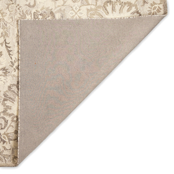 Trans-Ocean Liora Manne Hana Flora Classic Indoor Hand Tufted 100% Wool Rug Natural 8'3" x 11'6"
