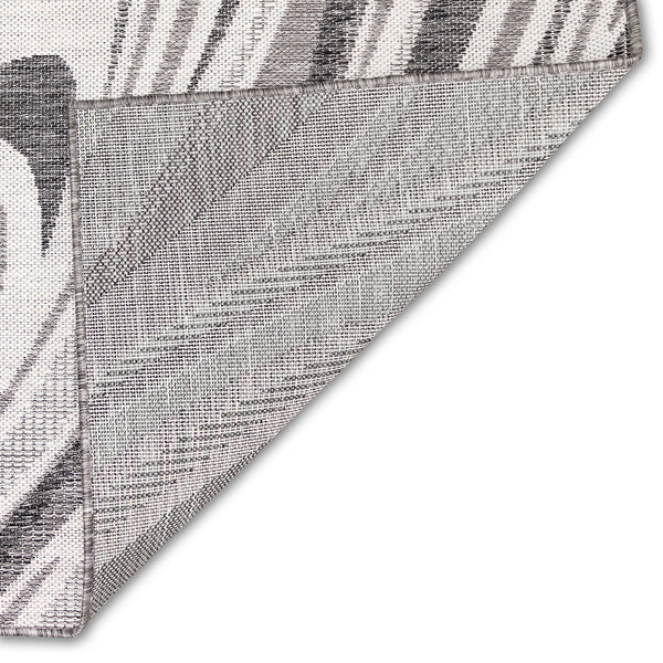 Trans-Ocean Liora Manne Malibu Waves Casual Indoor/Outdoor Power Loomed 88% Polypropylene/12% Polyester Rug Charcoal 7'10" x 9'10"