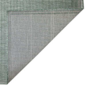 Trans-Ocean Liora Manne Malibu Simple Border Casual Indoor/Outdoor Power Loomed 88% Polypropylene/12% Polyester Rug Green 7'10" x 9'10"