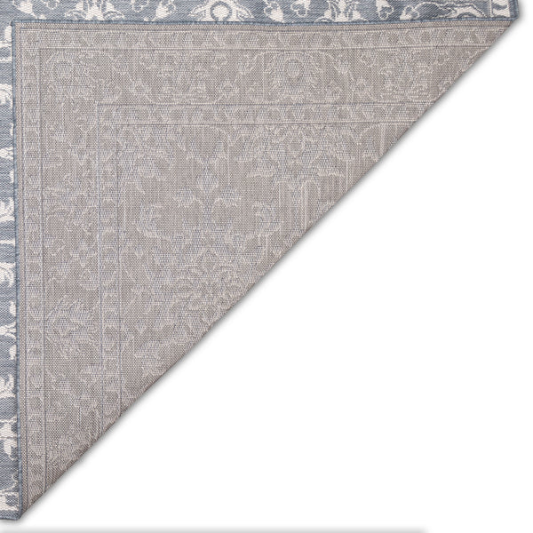 Trans-Ocean Liora Manne Malibu Kashan Casual Indoor/Outdoor Power Loomed 88% Polypropylene/12% Polyester Rug Slate 7'10" x 9'10"