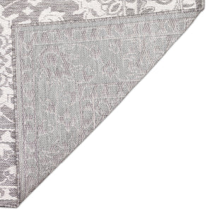 Trans-Ocean Liora Manne Malibu Kashan Casual Indoor/Outdoor Power Loomed 88% Polypropylene/12% Polyester Rug Silver 7'10" x 9'10"