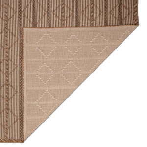 Trans-Ocean Liora Manne Monterey Delicate Diamond  Indoor/Outdoor Power Loomed 91% Polypropylene/9% Polyester Rug Black 7'10" x 9'10"