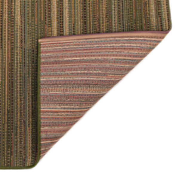 Trans-Ocean Liora Manne Marina Stripes Casual Indoor/Outdoor Power Loomed 75% Polypropylene/25% Polyester Rug Green 7'10" x 9'10"