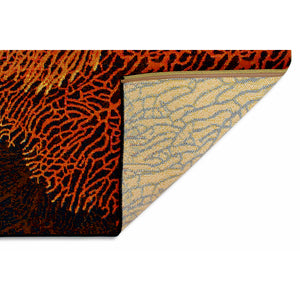 Trans-Ocean Liora Manne Marina Coral Casual Indoor/Outdoor Power Loomed 75% Polypropylene/25% Polyester Rug Ocean 7'10" x 9'10"