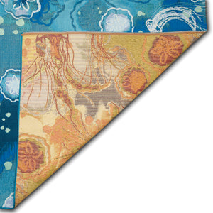 Trans-Ocean Liora Manne Marina Jelly Fish Casual Indoor/Outdoor Power Loomed 75% Polypropylene/25% Polyester Rug Bloom 8'10" x 11'9"