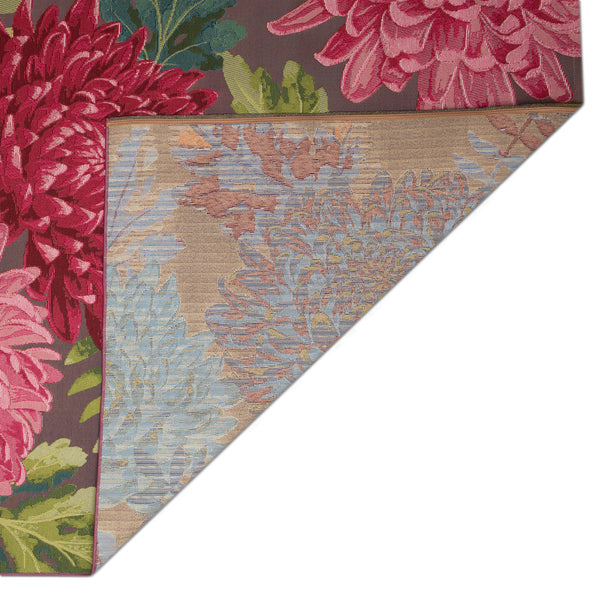 Trans-Ocean Liora Manne Marina Mum Casual Indoor/Outdoor Power Loomed 75% Polypropylene/25% Polyester Rug Fuchsia 8'10" x 11'9"