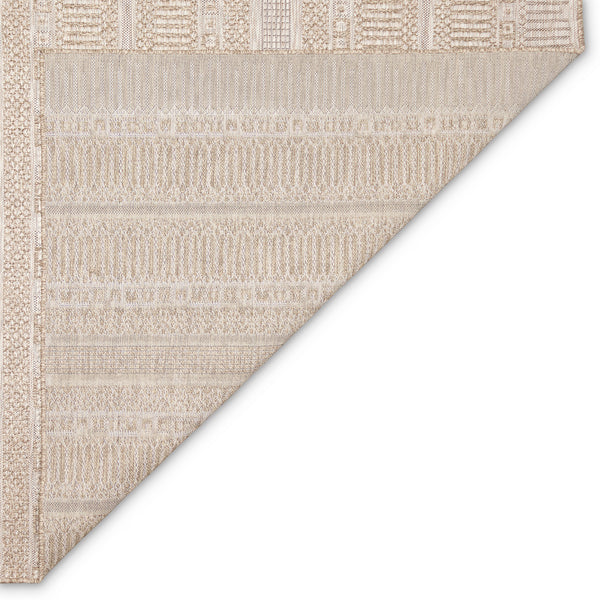 Trans-Ocean Liora Manne Orly Stripe Casual Indoor/Outdoor Power Loomed 100% Polypropylene Rug Natural 7'10" x 9'10"