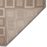 Trans-Ocean Liora Manne Orly Squares Casual Indoor/Outdoor Power Loomed 100% Polypropylene Rug Natural 7'10" x 9'10"