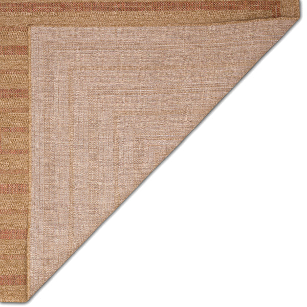 Trans-Ocean Liora Manne Sahara Multi Border Casual Indoor/Outdoor Power Loomed 91% Polypropylene/9% Polyester Rug Terracotta 7'10" x 9'10"