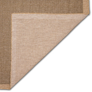 Trans-Ocean Liora Manne Sahara Texture Border Casual Indoor/Outdoor Power Loomed 91% Polypropylene/9% Polyester Rug Natural 7'10" x 9'10"