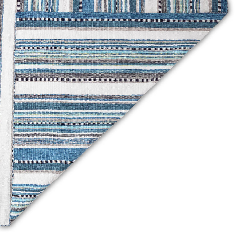 Trans-Ocean Liora Manne Sonoma Malibu Stripe Casual Indoor/Outdoor Hand Woven 100% Polyester Rug Seascape 8'3" x 11'6"