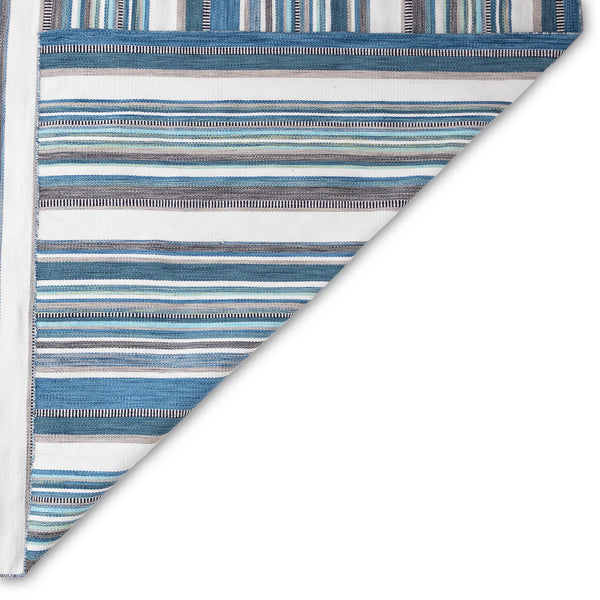 Trans-Ocean Liora Manne Sonoma Malibu Stripe Casual Indoor/Outdoor Hand Woven 100% Polyester Rug Seascape 8'3" x 11'6"