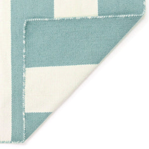 Trans-Ocean Liora Manne Sorrento Rugby Stripe Classic Indoor/Outdoor Hand Woven 100% Polyester Rug Water 8'3" x 11'6"