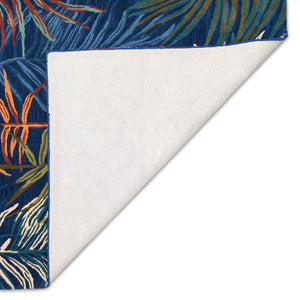 Trans-Ocean Liora Manne Tivoli La Palma Contemporary Indoor Hand Tufted 100% Wool Pile Rug Navy 8'3" x 11'6"