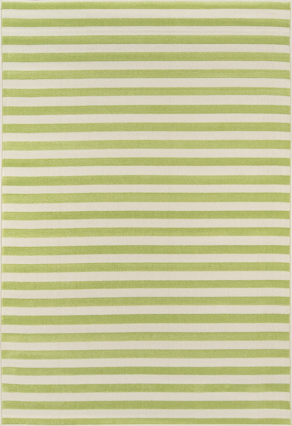 Momeni Baja BAJ-1 Machine Made Contemporary Striped Indoor/Outdoor Area Rug Green 8'6" x 13' BAJA0BAJ-1GRN860D