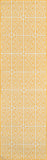 Momeni Baja BAJ-4 Machine Made Contemporary Geometric Indoor/Outdoor Area Rug Yellow 8'6" x 13' BAJA0BAJ-4YEL860D