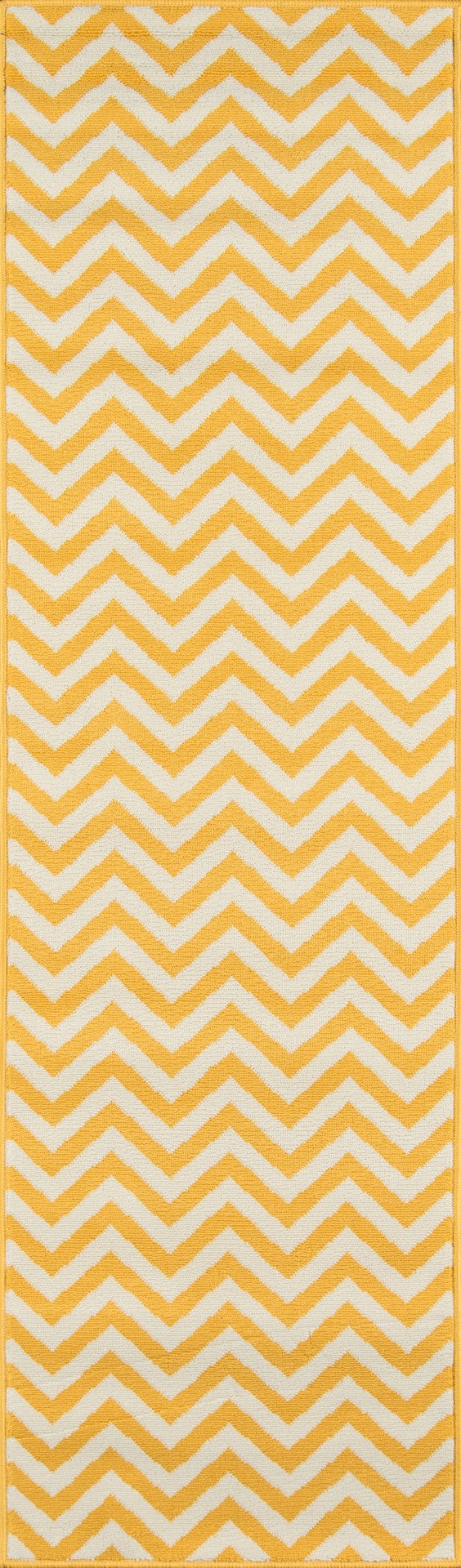Momeni Baja BAJ-9 Machine Made Contemporary Chevron Indoor/Outdoor Area Rug Yellow 8'6" x 13' BAJA0BAJ-9YEL860D