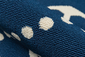 Momeni Baja BAJ16 Machine Made Contemporary Geometric, Anchor Indoor/Outdoor Area Rug Navy 8'6" x 13' BAJA0BAJ16NVY860D